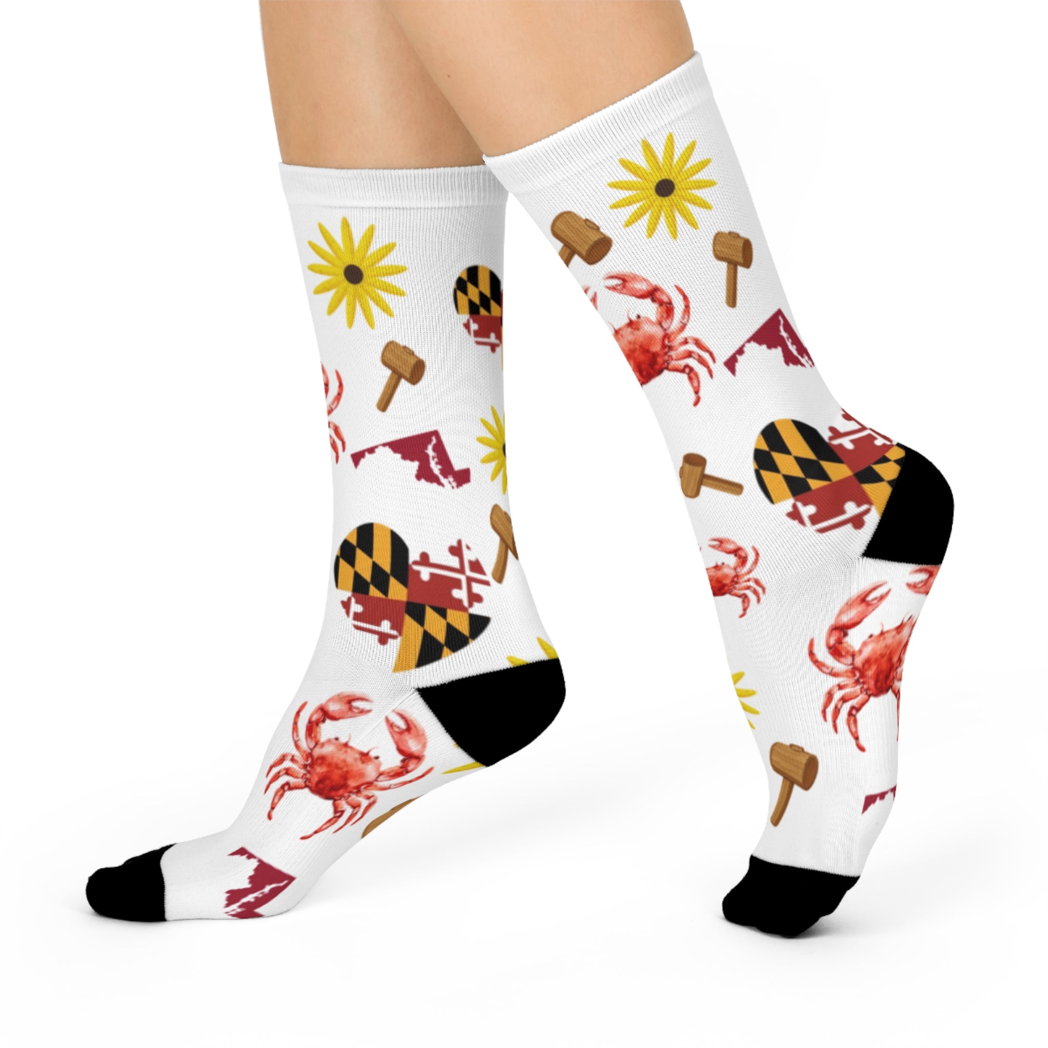 Maryland Patterned High Knee Socks