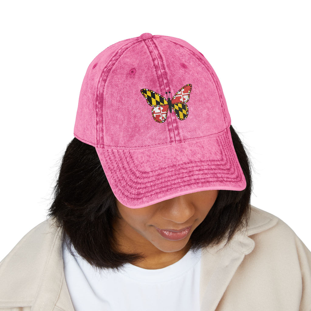 Maryland Butterfly Vintage Cap