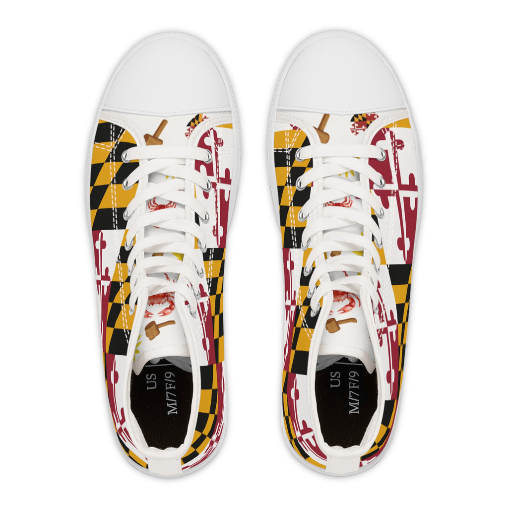 Maryland Flag High Top Sneakers