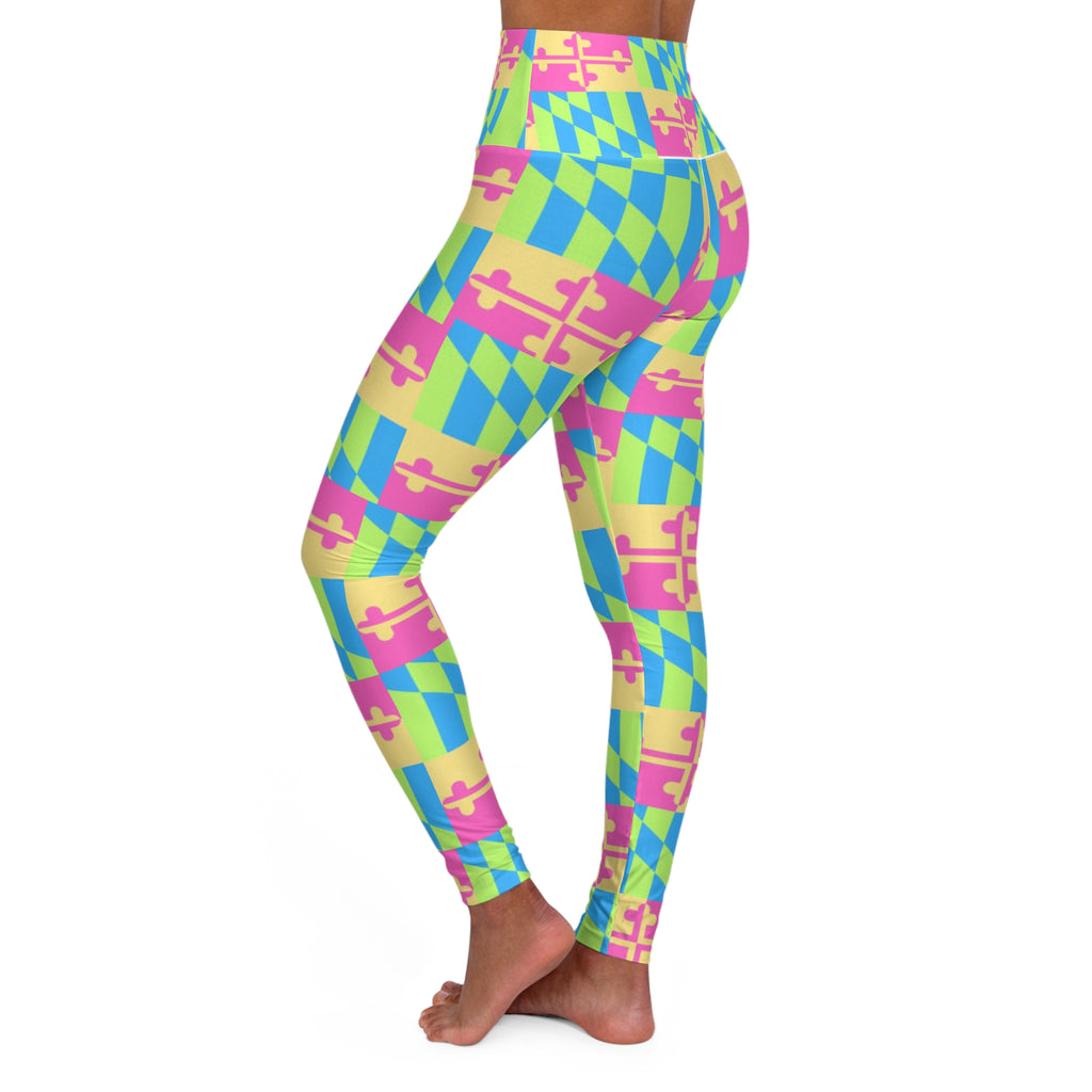 Maryland Flag Multicolor Pink, Yellow, Green, Blue Pants