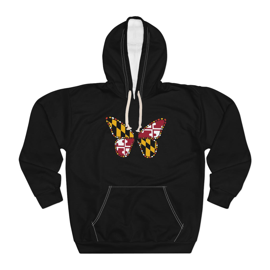 Maryland Flag Butterfly Hoodie