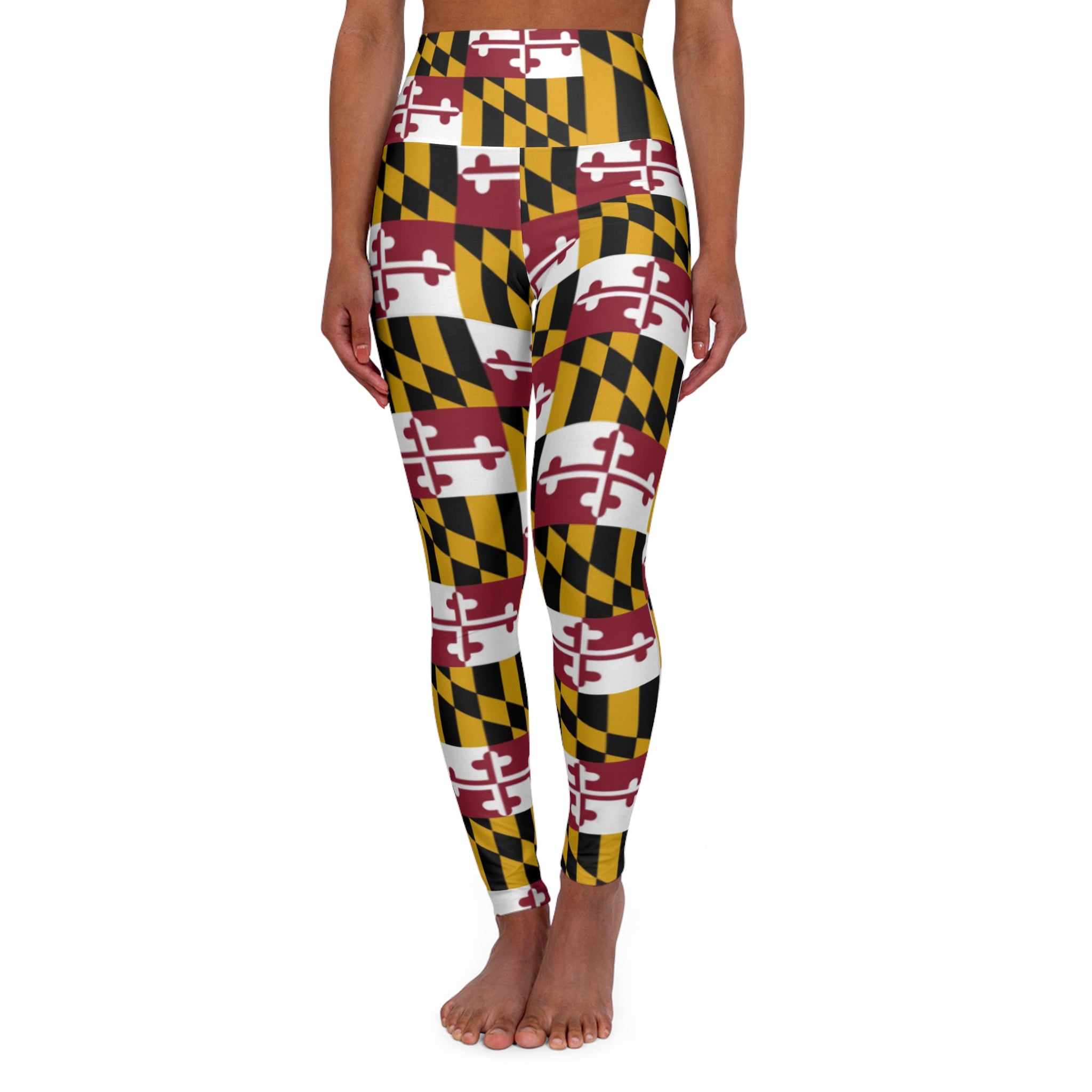 Maryland Flag High-Waisted Pants