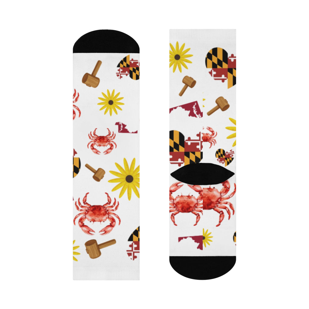 Maryland Patterned High Knee Socks