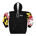 Maryland Flag Sleeve Pattern Hoodie