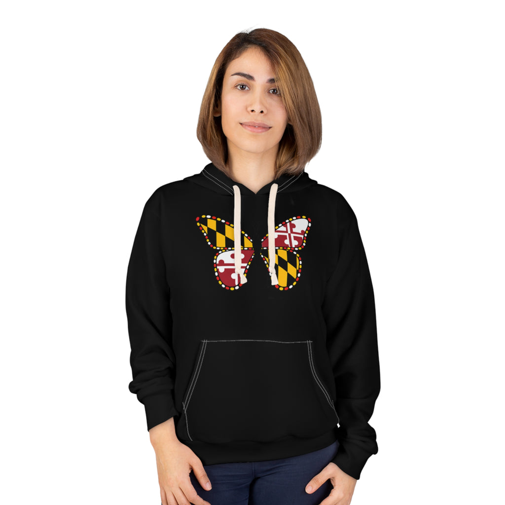 Maryland Flag Butterfly Hoodie