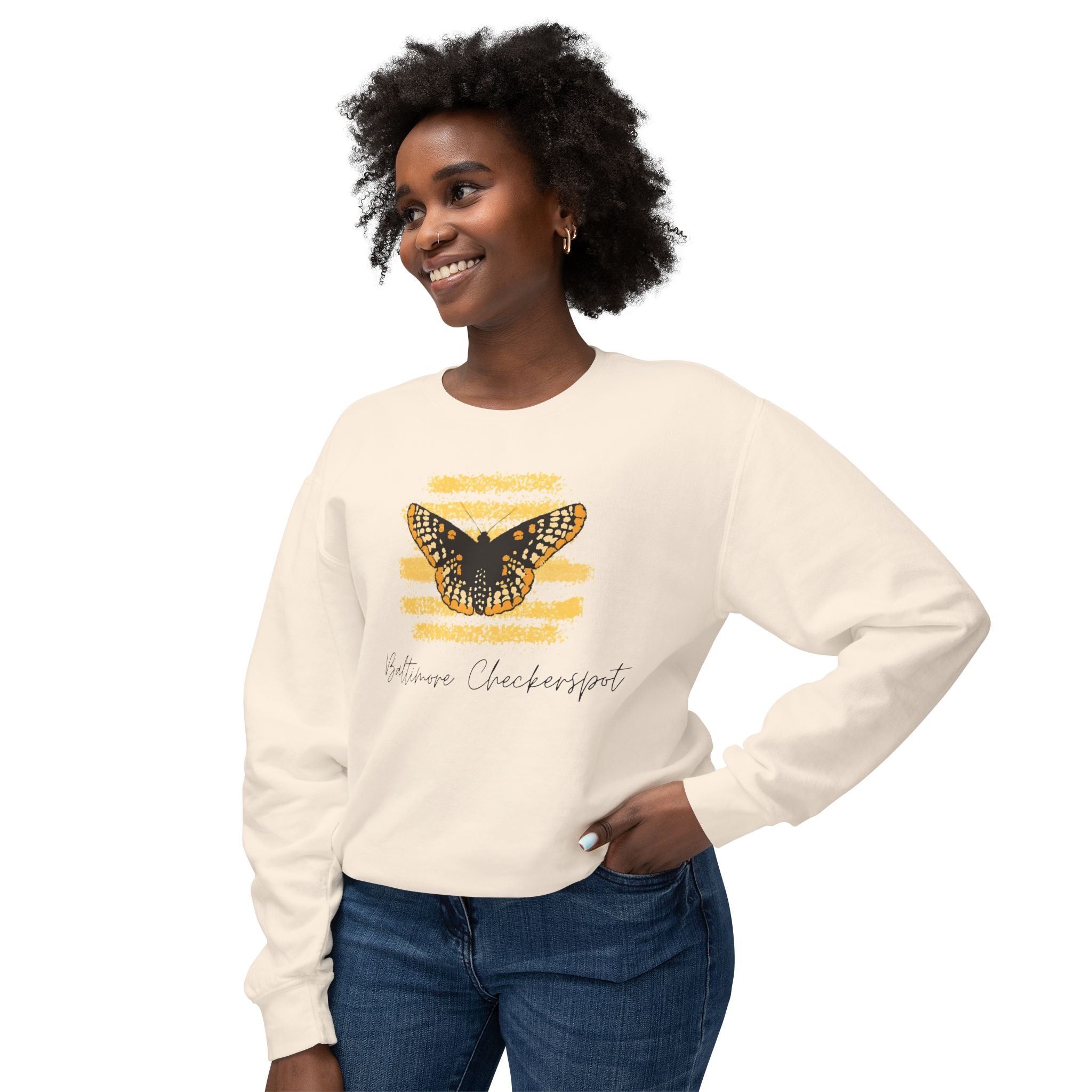 Baltimore Checkerspot Butterfly Crewneck