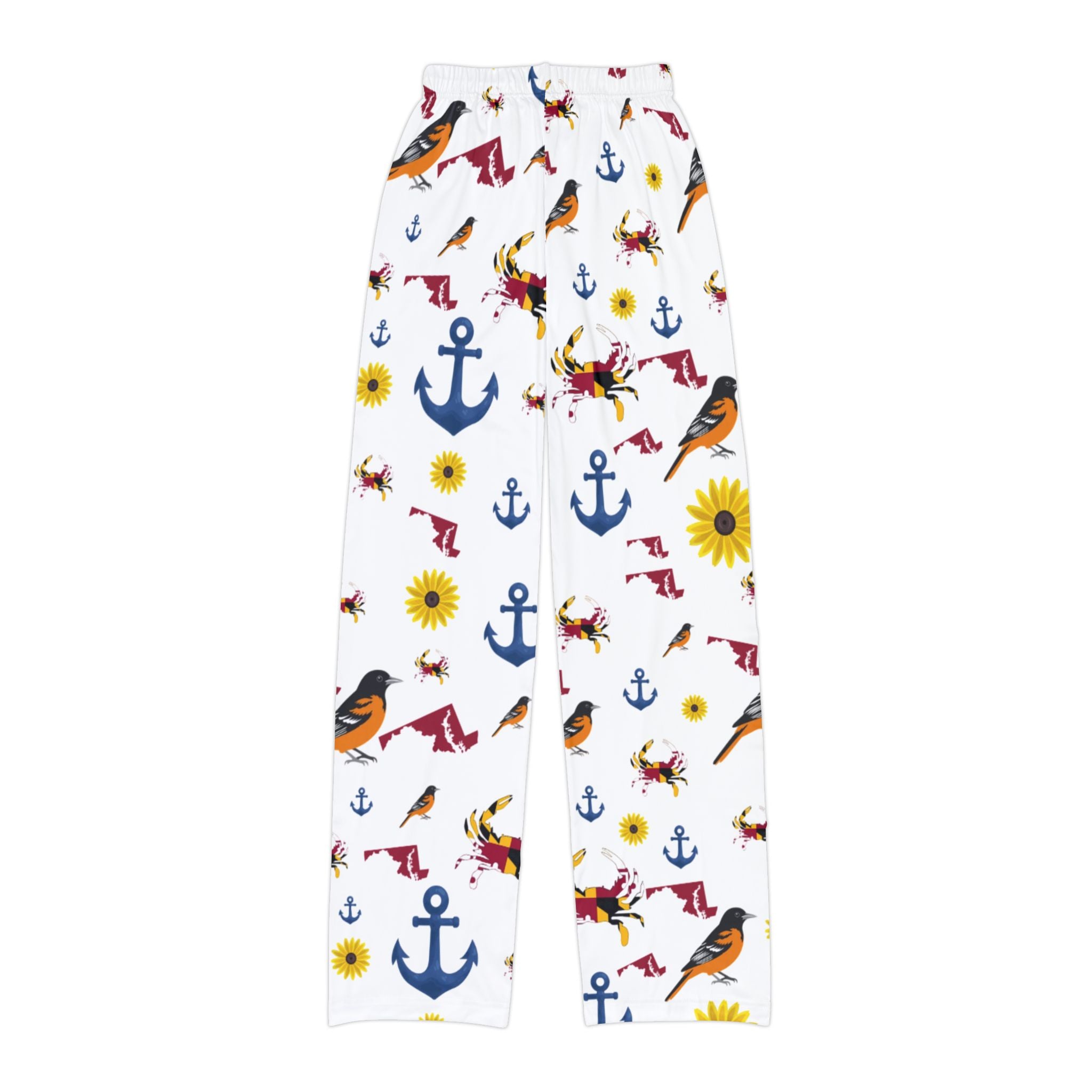 Maryland Element Lounge Pants - Nautical Birds & Sunflower All-Over Print
