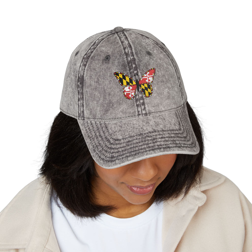 Maryland Butterfly Vintage Cap