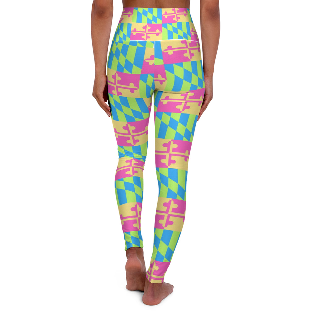 Maryland Flag Multicolor Pink, Yellow, Green, Blue Pants