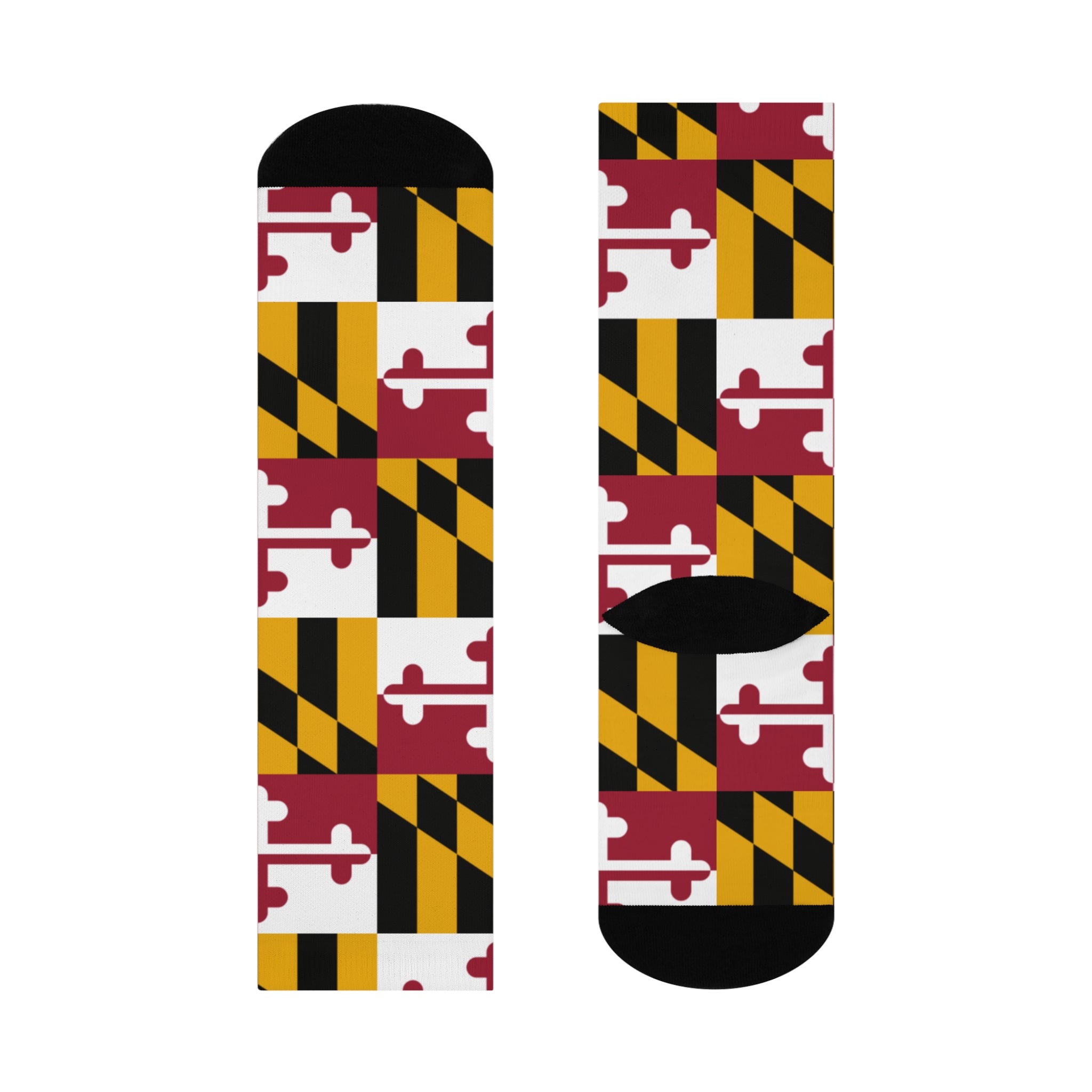 Maryland Flag Cushioned Socks
