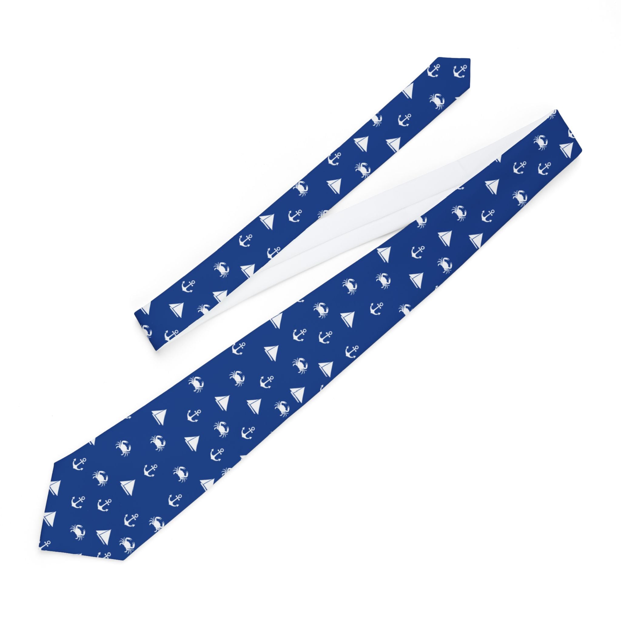 Chesapeake Themed Navy Blue Necktie