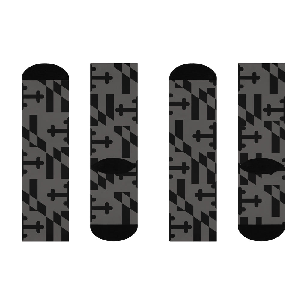 Maryland Grayscaled Cushioned Socks