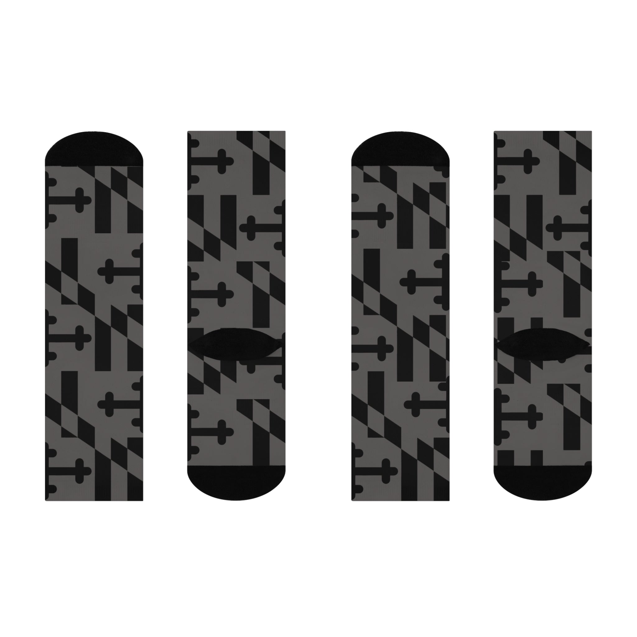 Maryland Grayscaled Cushioned Socks
