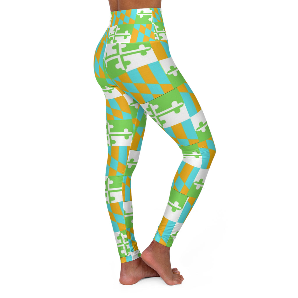 Maryland Flag Multicolor Orange, Green, Blue, Yellow Pants