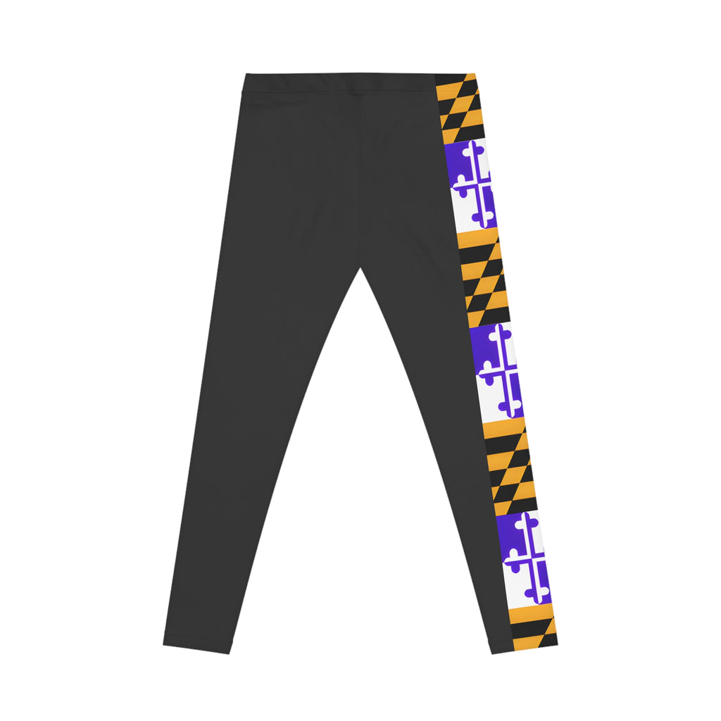Purple + Gold Remix MD Flag Accent Leggings
