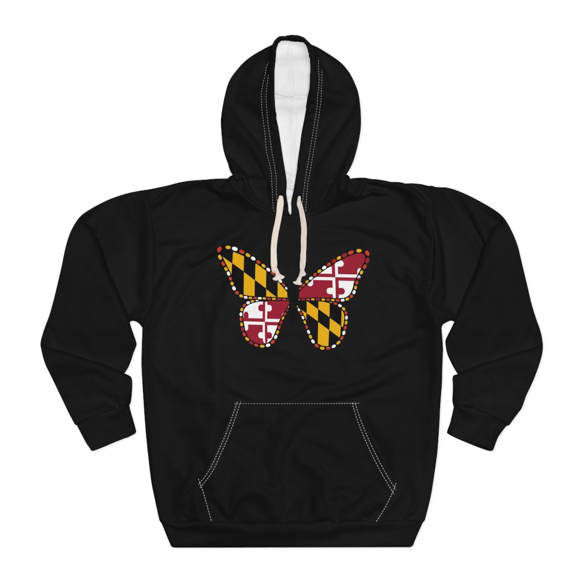 Maryland Flag Butterfly Hoodie