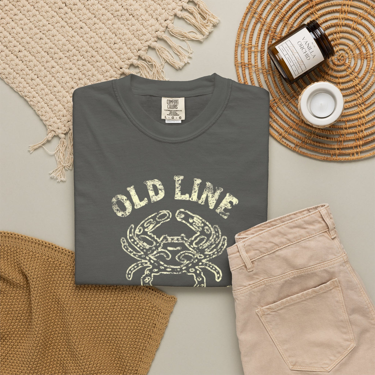 Old Line Outfitters Distressed vintage Crab Tee