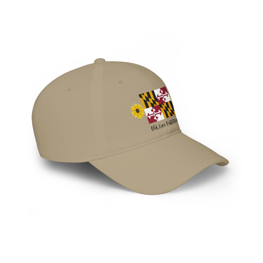 Maryland Flag Sunflower Baseball Cap – "Old Line Outfitters" Low Profile Hat