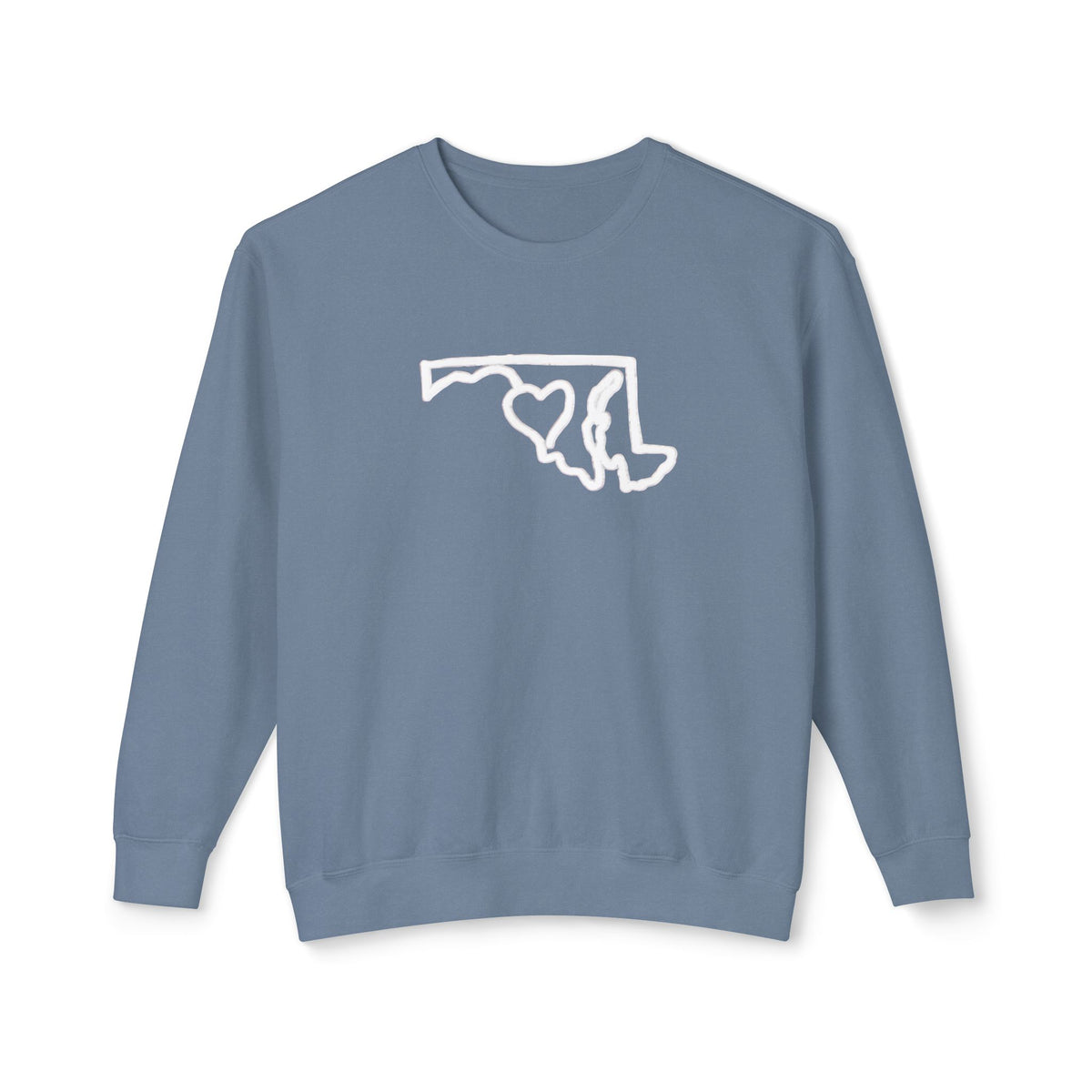 Maryland Outline Crewneck Sweater w/ Black Eyed Susans