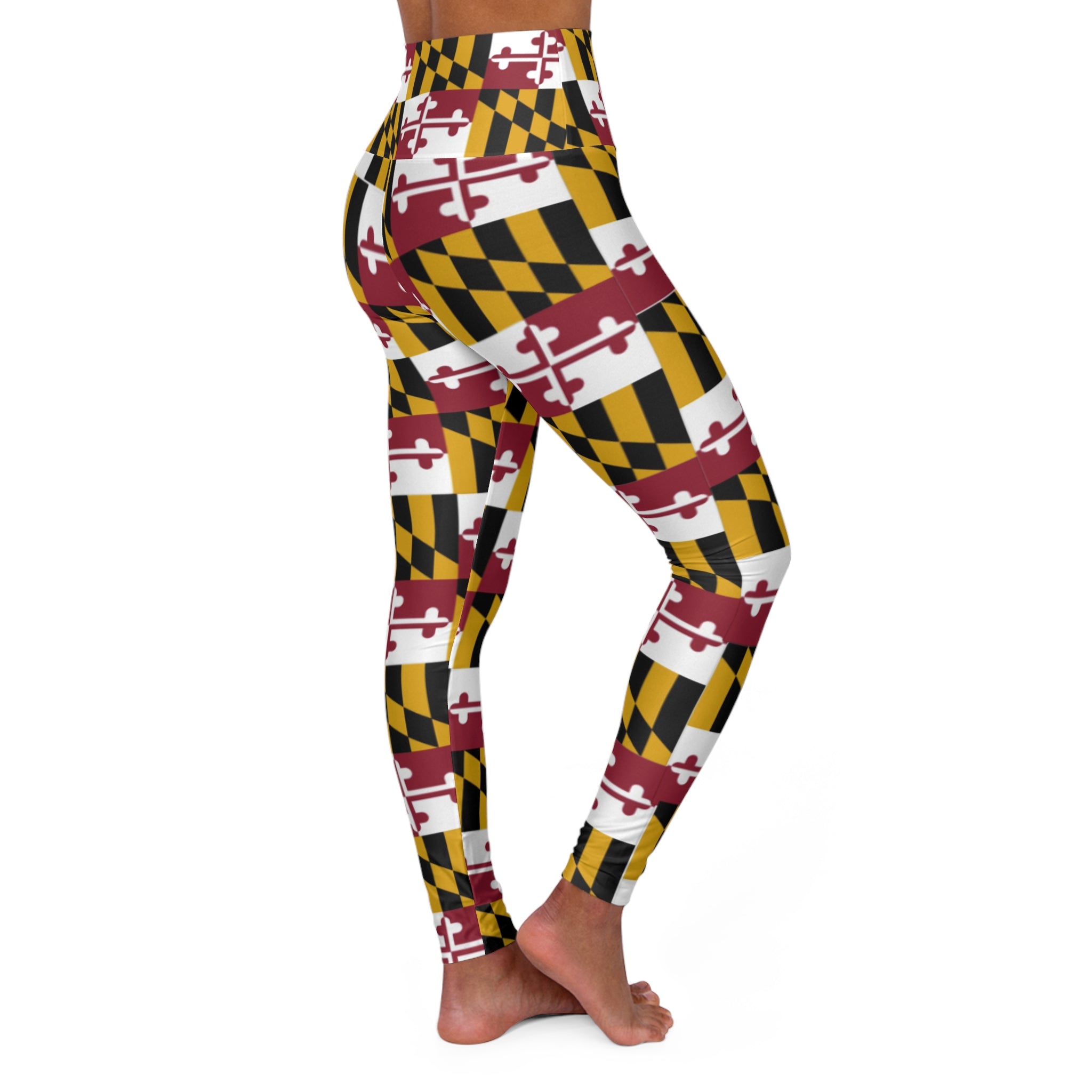 Maryland Flag High-Waisted Pants