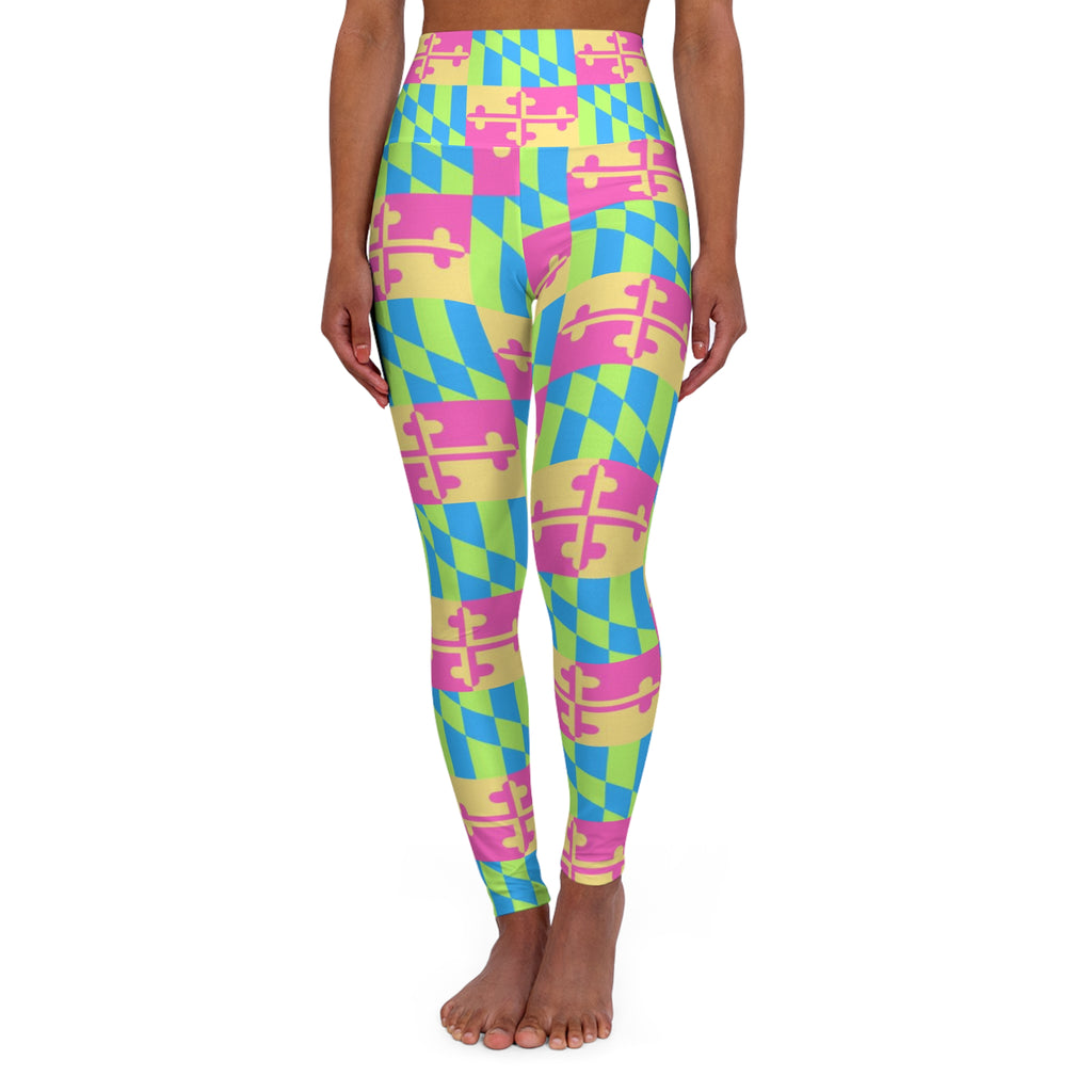 Maryland Flag Multicolor Pink, Yellow, Green, Blue Pants