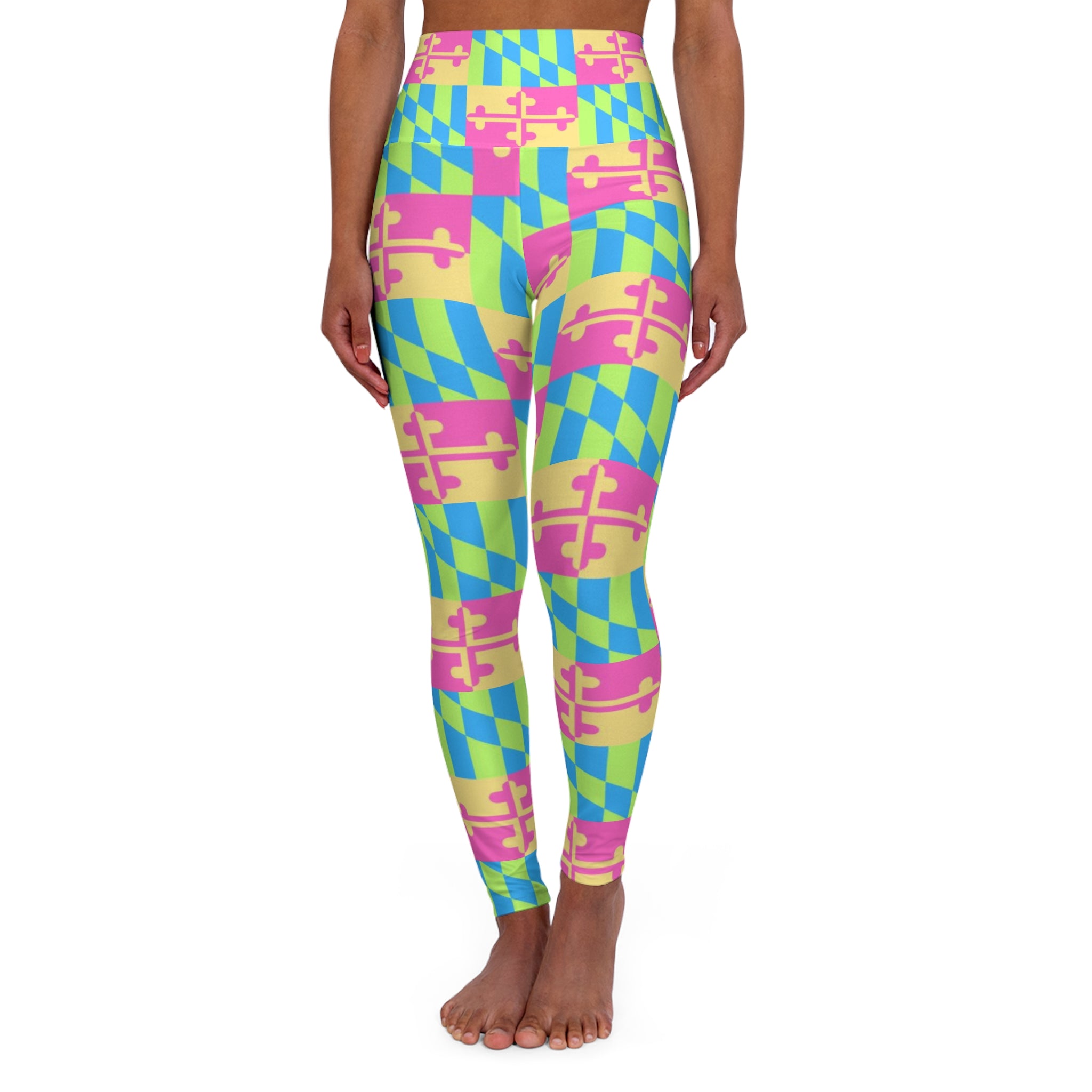 Maryland Flag Multicolor Pink, Yellow, Green, Blue Pants