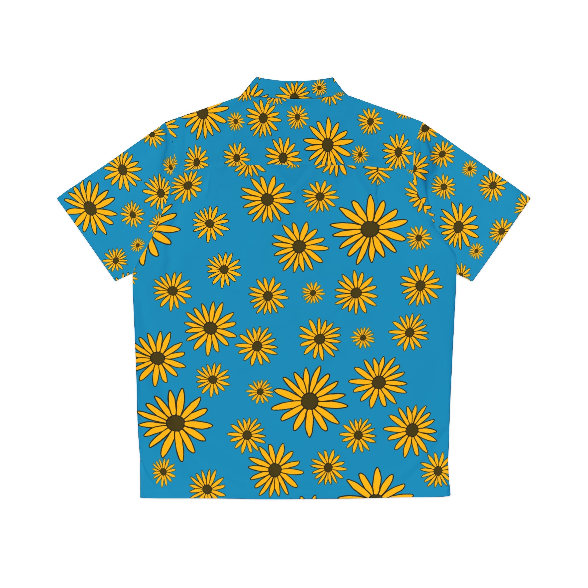 Black Eyed Susan Hawaiian Shirt (blue)