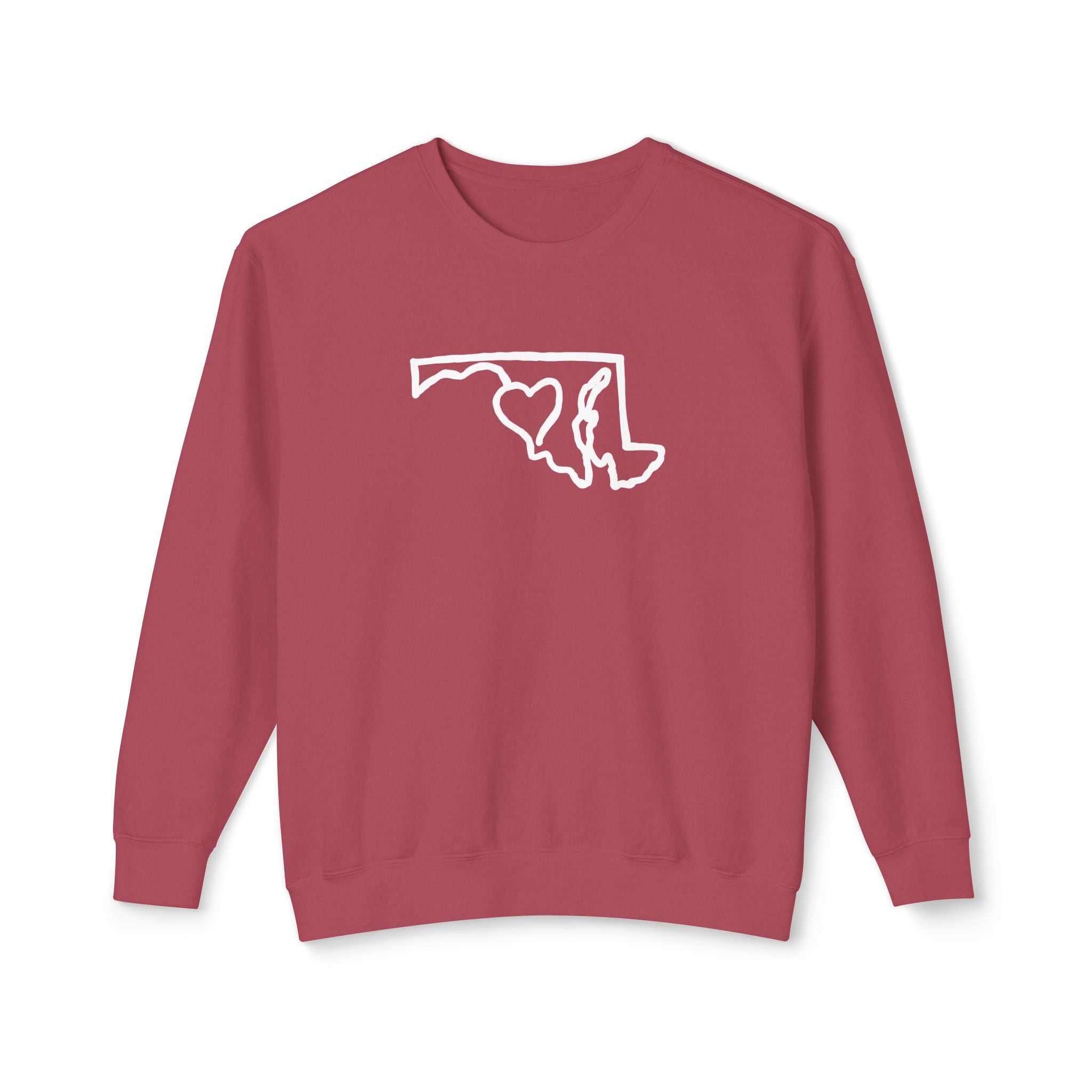 Maryland Outline Crewneck Sweater w/ Black Eyed Susans