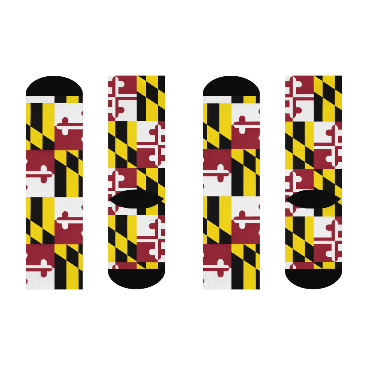 Maryland Flag Cushioned Socks