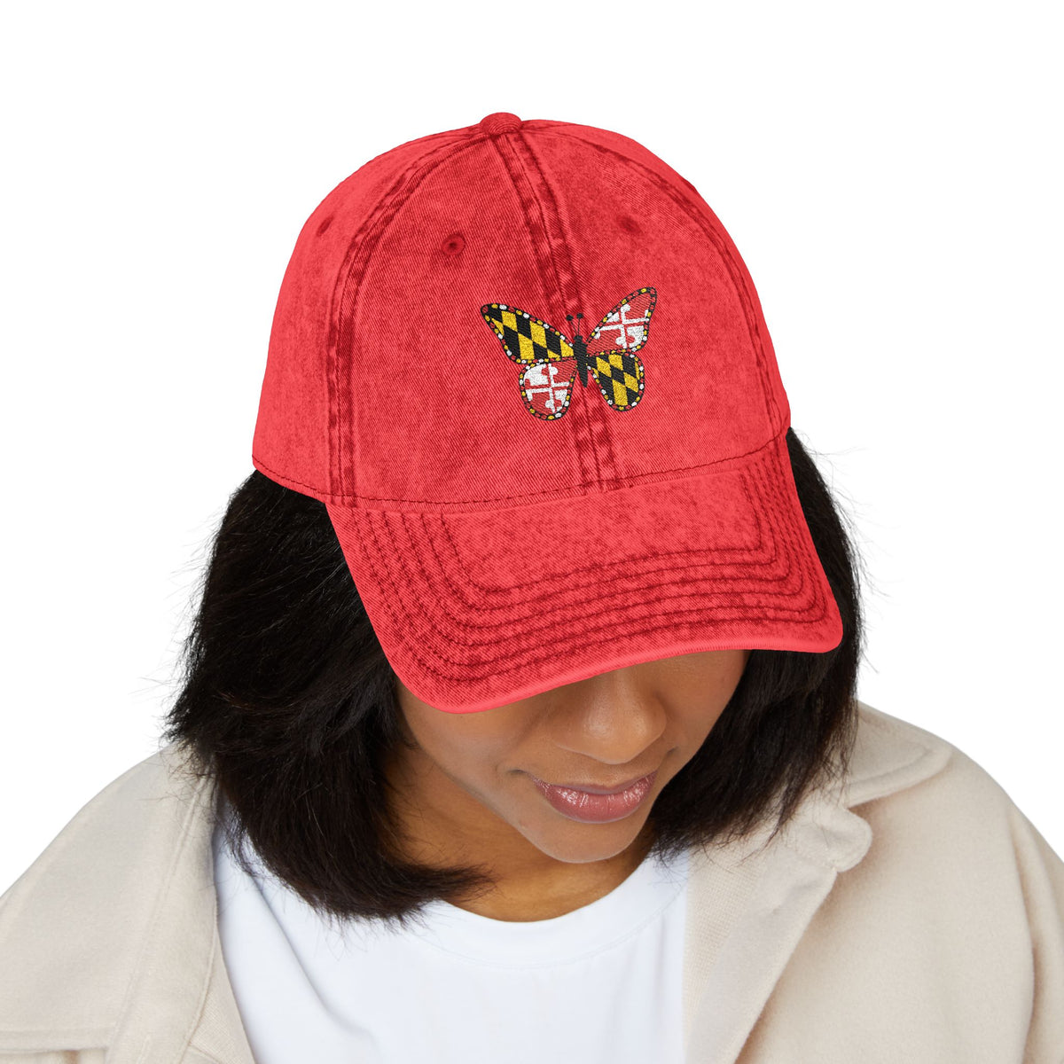 Maryland Butterfly Vintage Cap