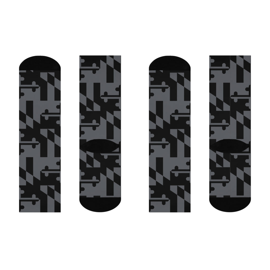Maryland Grayscaled Cushioned Socks