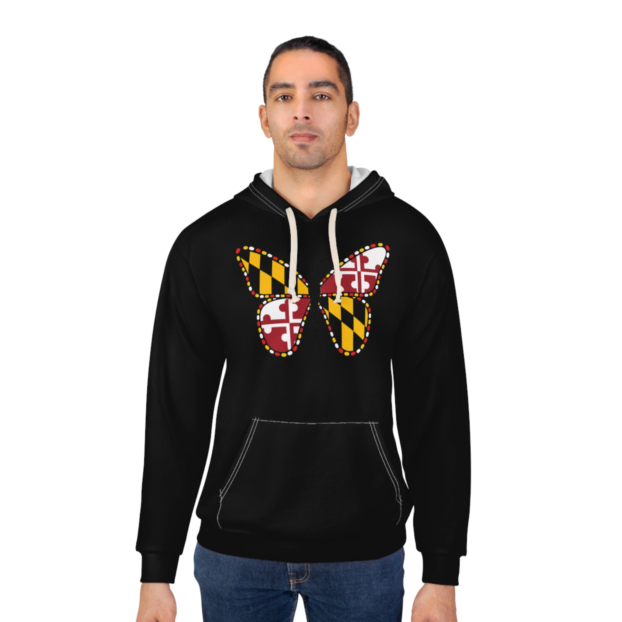 Maryland Flag Butterfly Hoodie