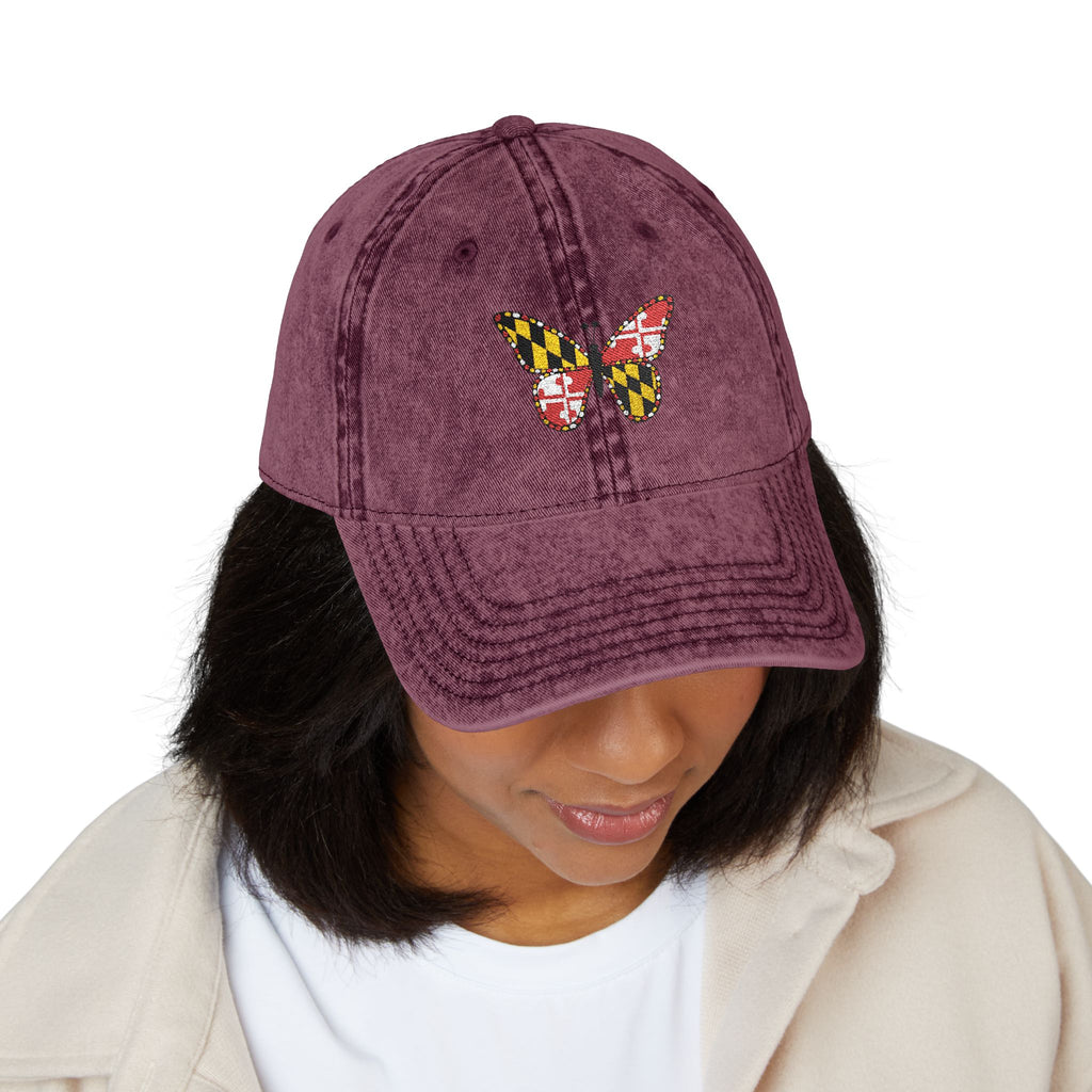 Maryland Butterfly Vintage Cap