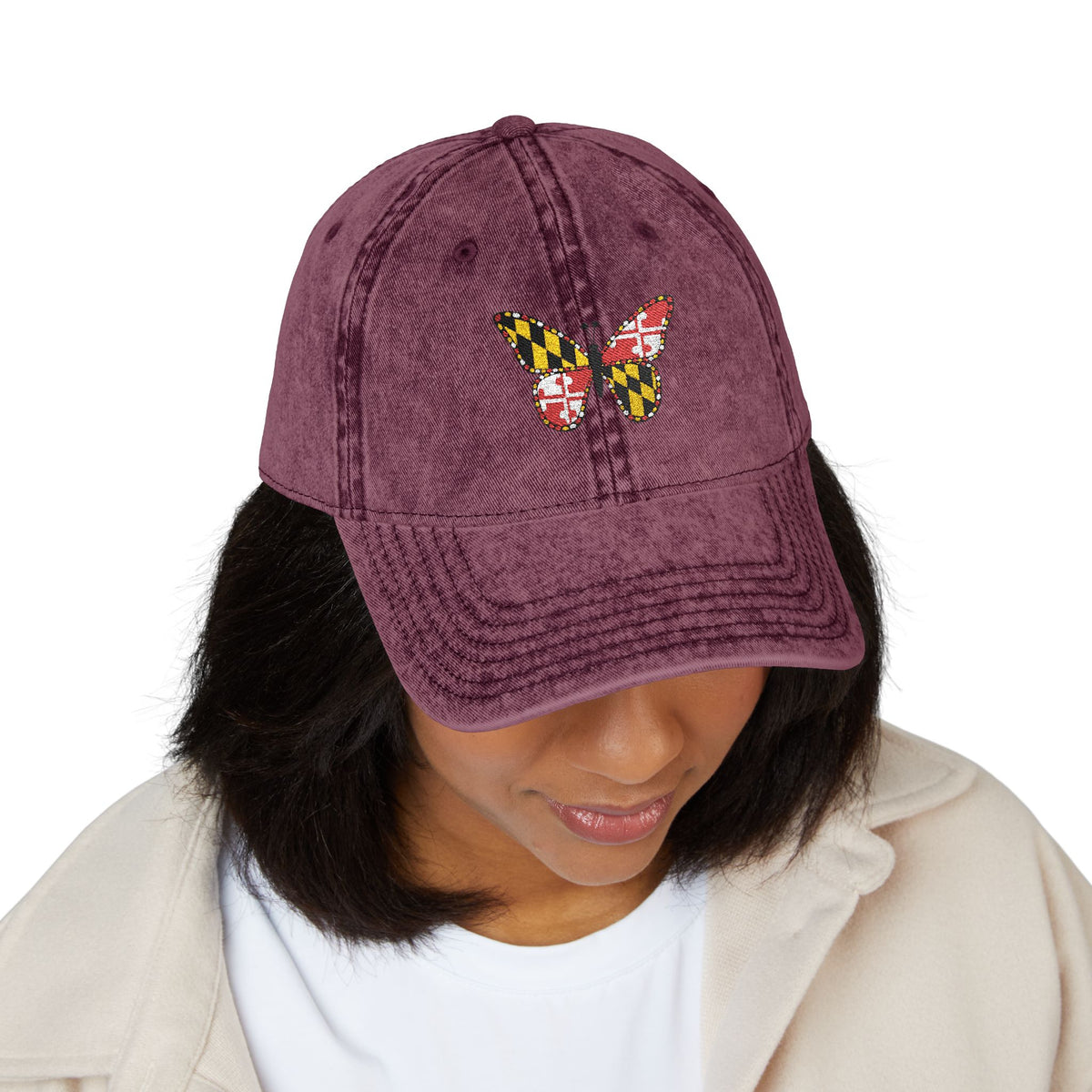 Maryland Butterfly Vintage Cap