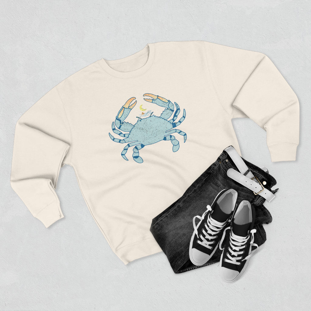Crab and Coastal Night Crewneck