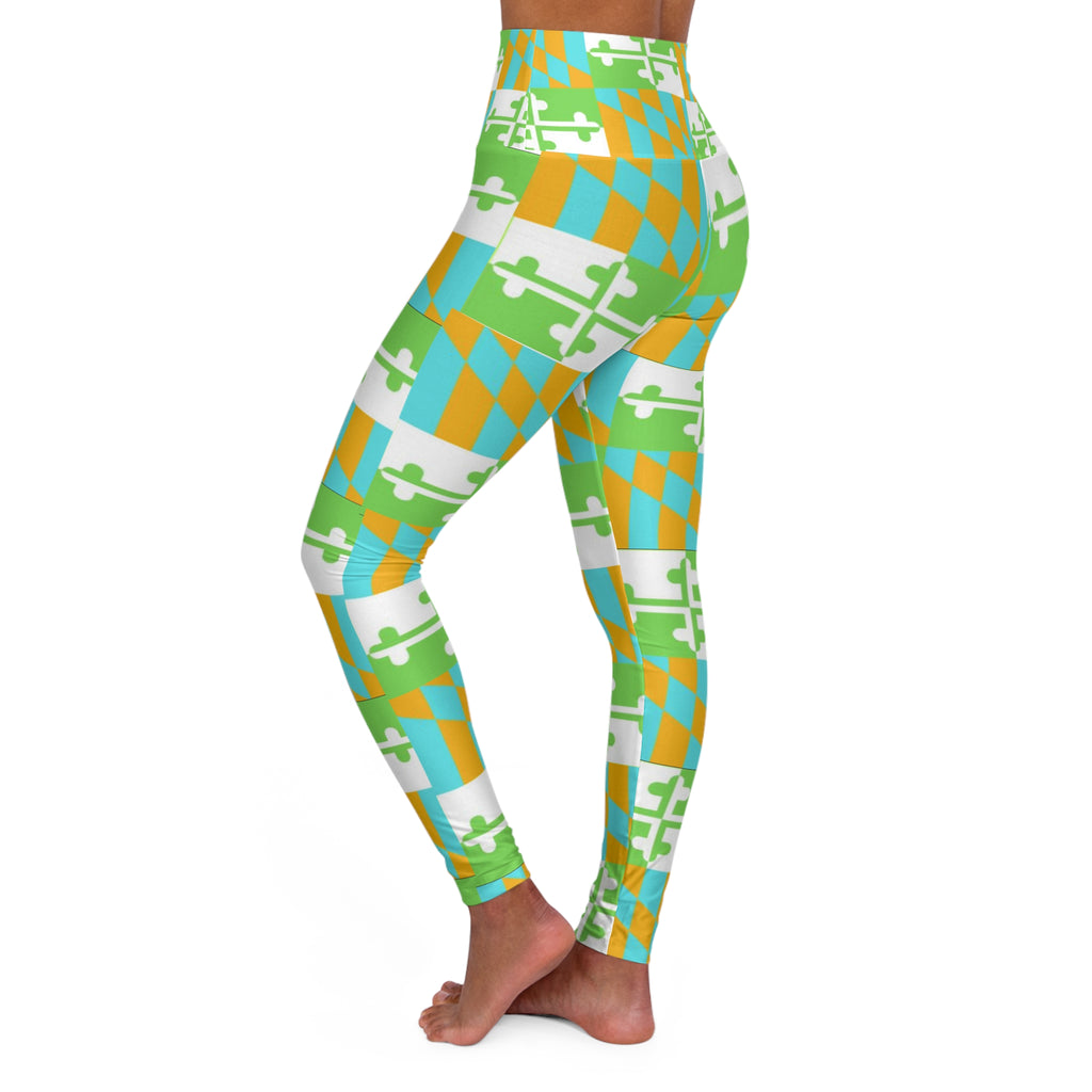 Maryland Flag Multicolor Orange, Green, Blue, Yellow Pants