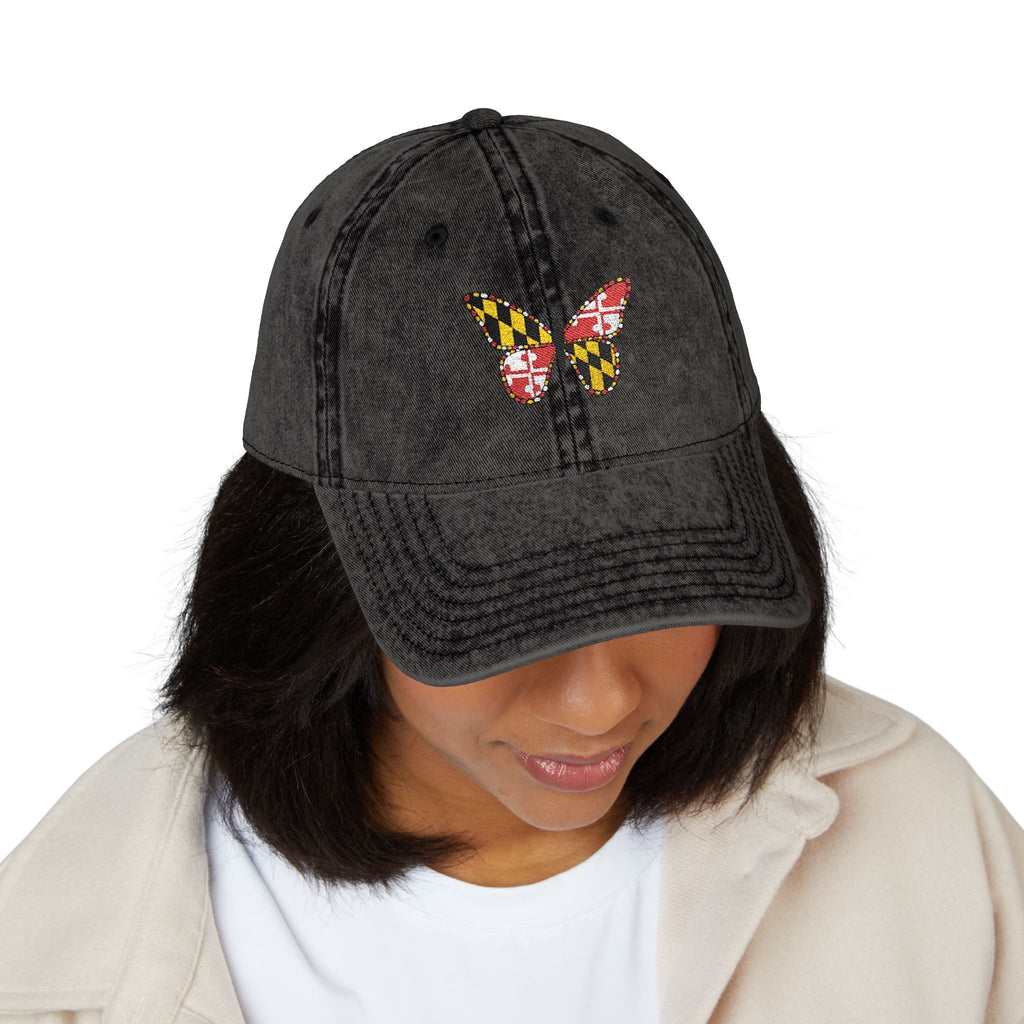 Maryland Butterfly Vintage Cap