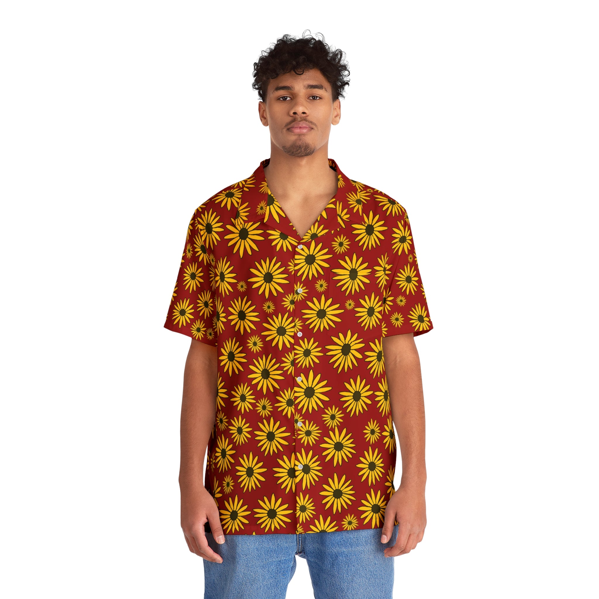 Black Eyed Susan Hawaiian Shirt