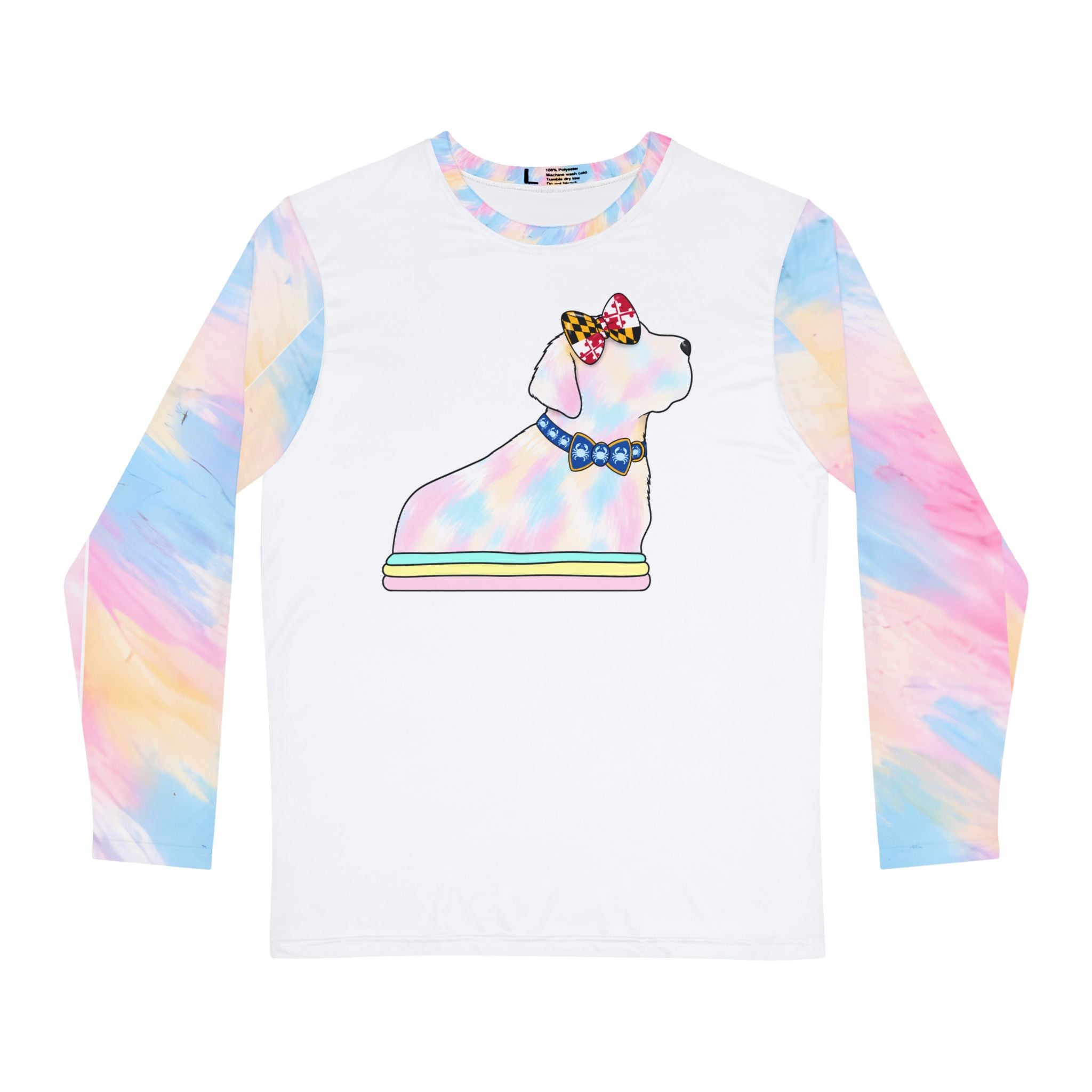 Chesapeake Bay Retriever Tie Dye Long Sleeve Shirt