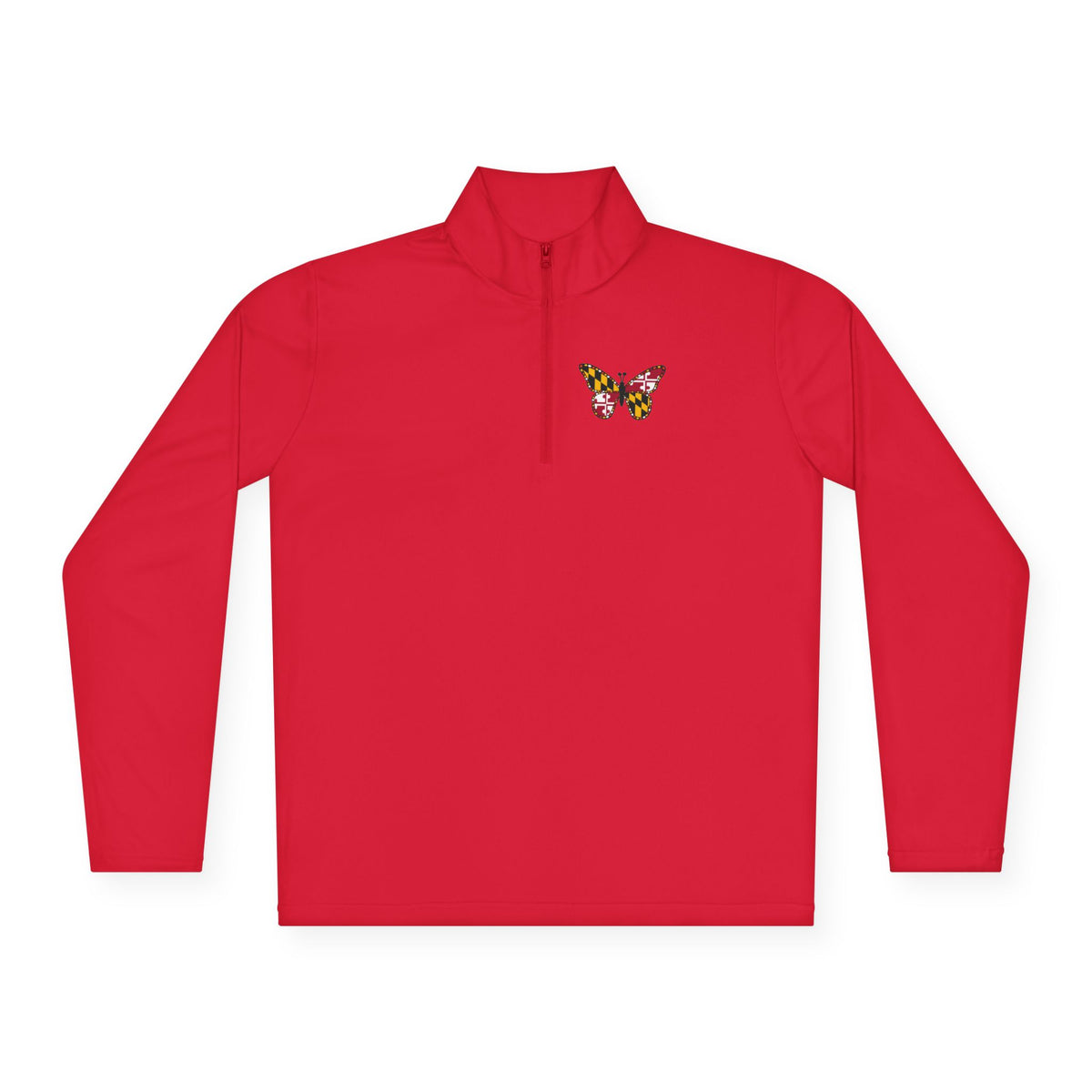 Maryland Flag Butterfly Quarter Zip (active)