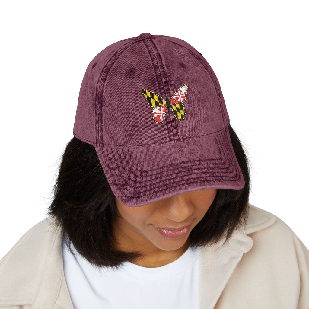 Maryland Butterfly Vintage Cap