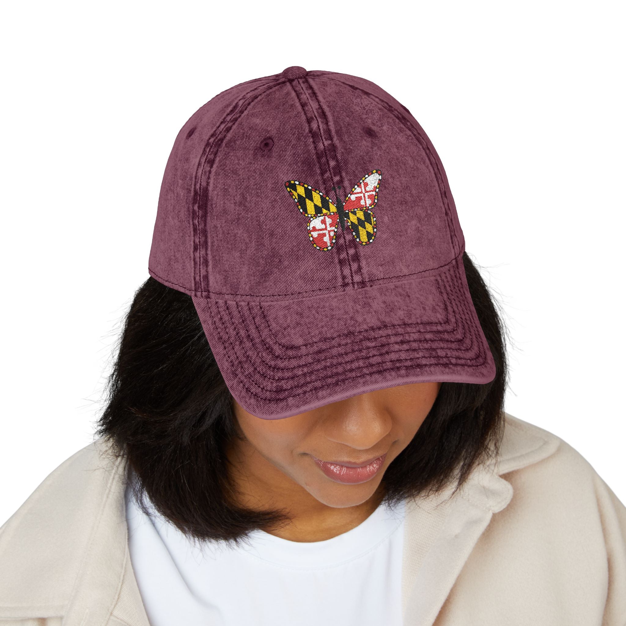 Maryland Butterfly Vintage Cap