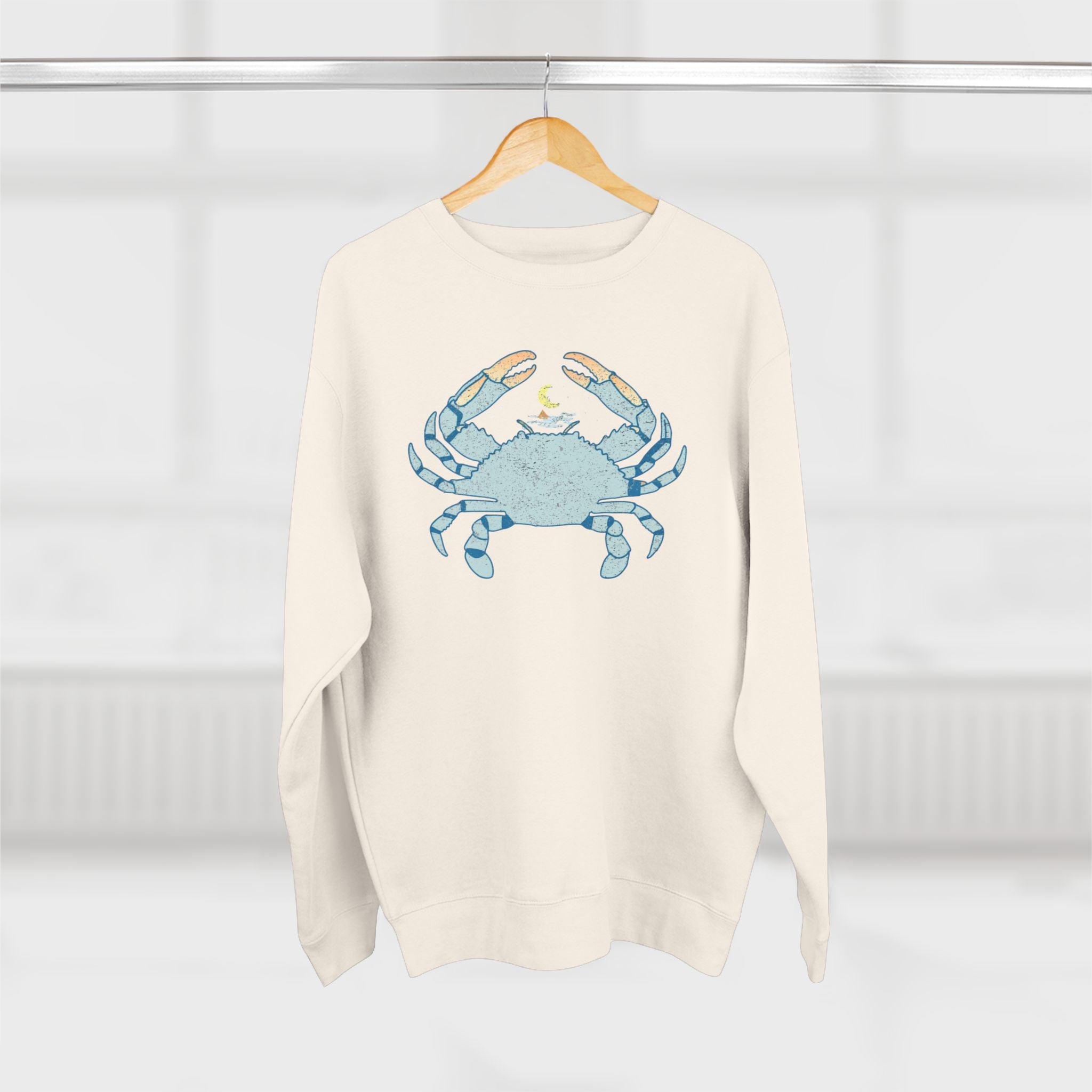 Crab and Coastal Night Crewneck