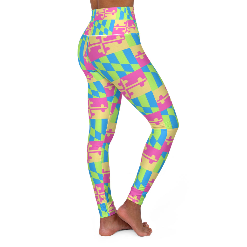 Maryland Flag Multicolor Pink, Yellow, Green, Blue Pants