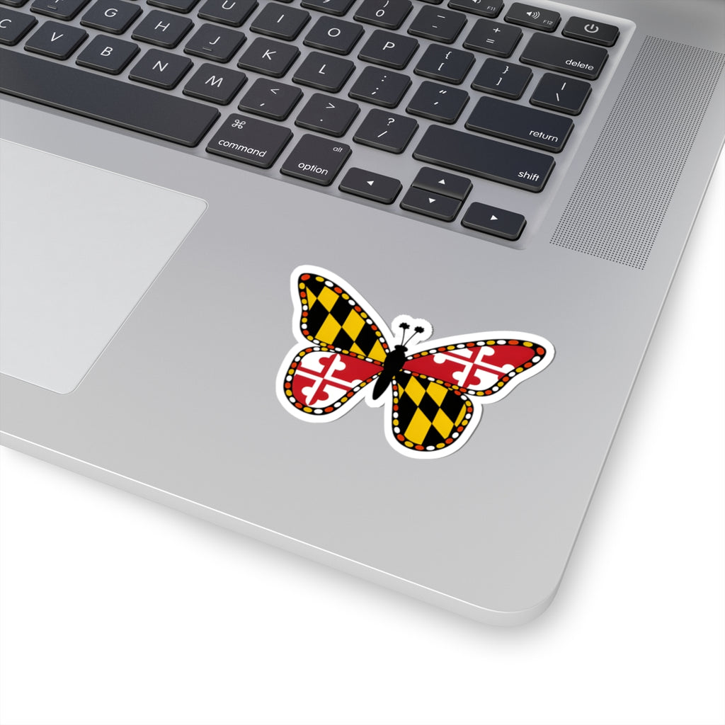Maryland Flag Butterfly Sticker