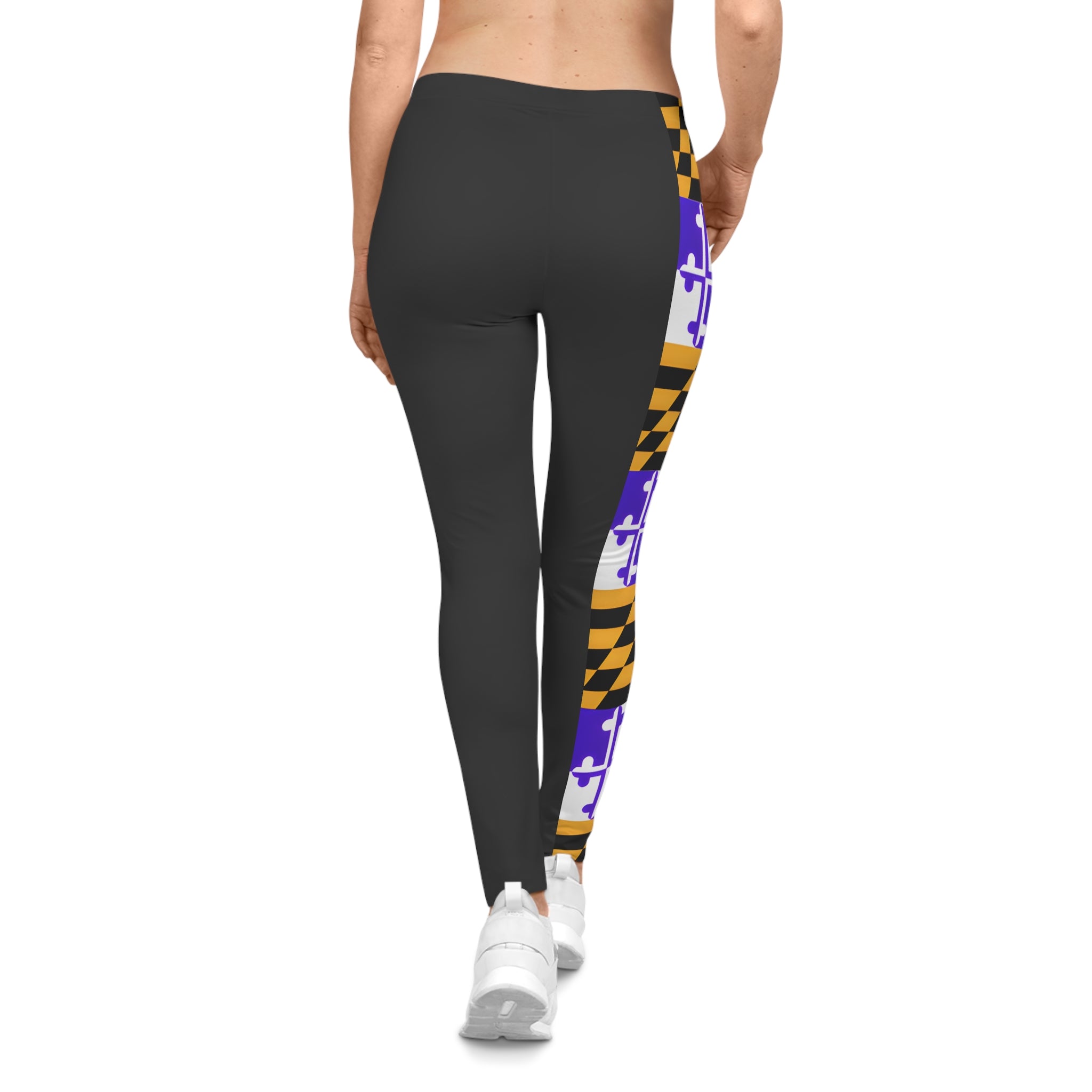 Purple + Gold Remix MD Flag Accent Leggings