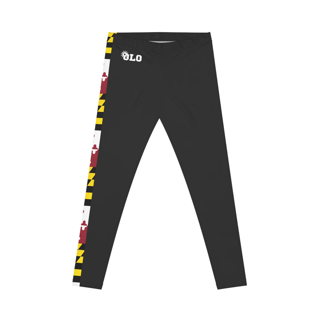 Maryland Flag Accent Leggings