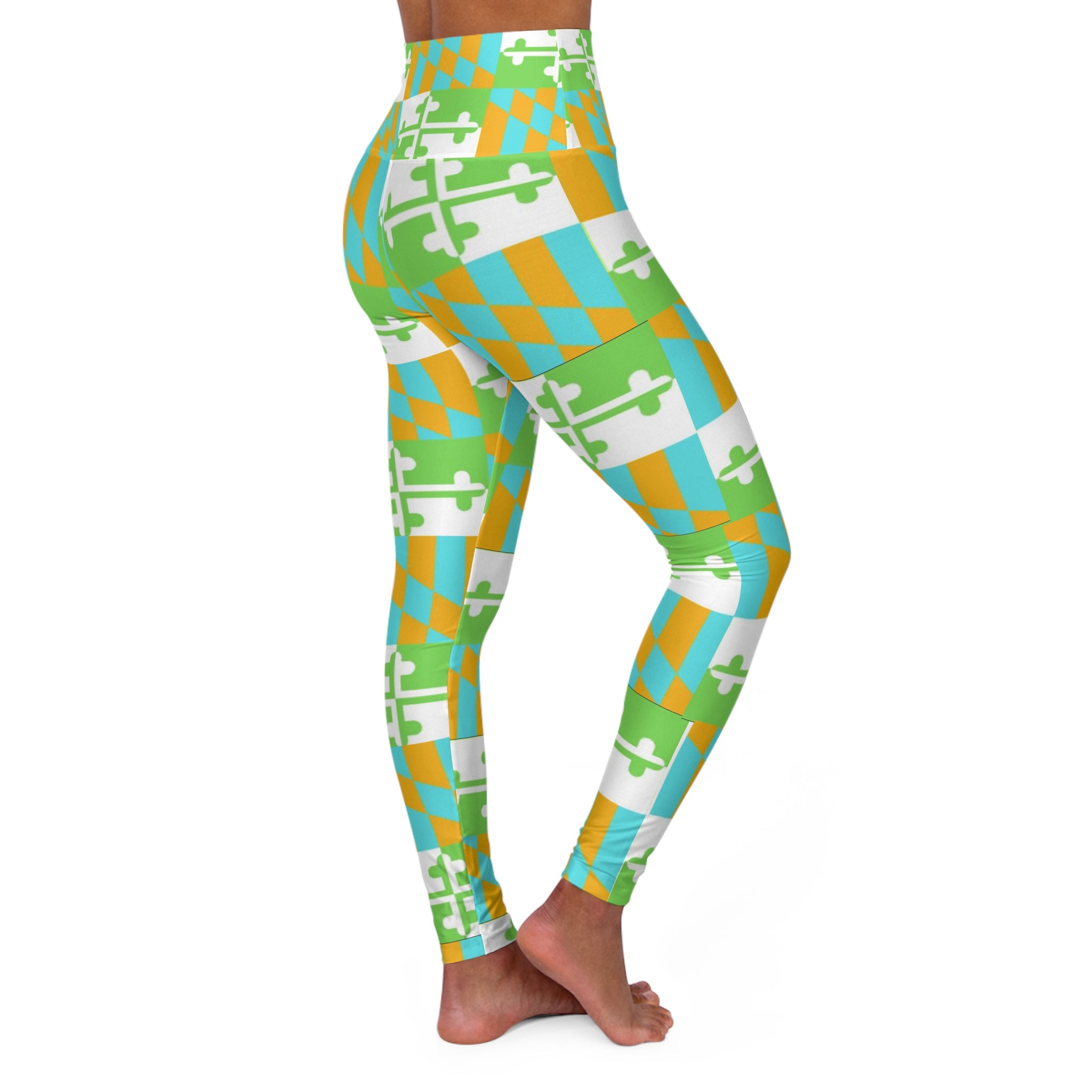 Maryland Flag Multicolor Orange, Green, Blue, Yellow Pants