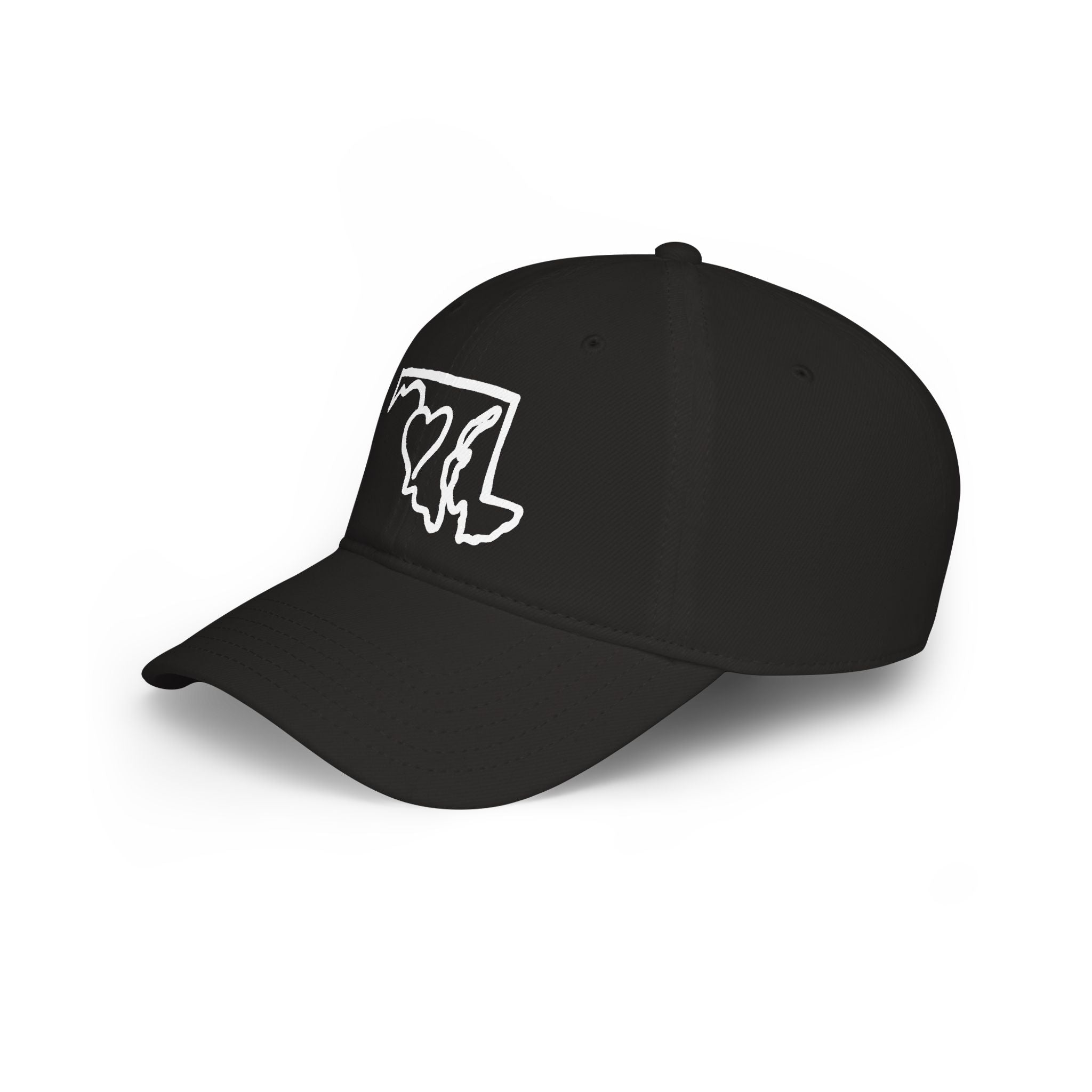 Maryland Outline Cap with Heart