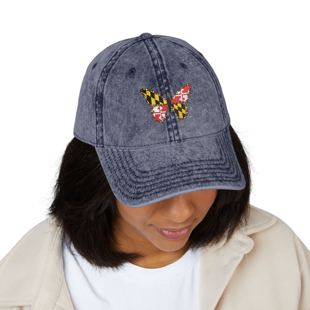 Maryland Butterfly Vintage Cap